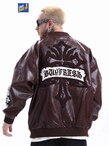 embroidery motorcycle uncledonjm jacket leather biker men casual winter leather suede t220728, Black;brown
embroidery motorcycle uncledonjm jacket leather biker men casual winter leather suede t220728, Black;brown