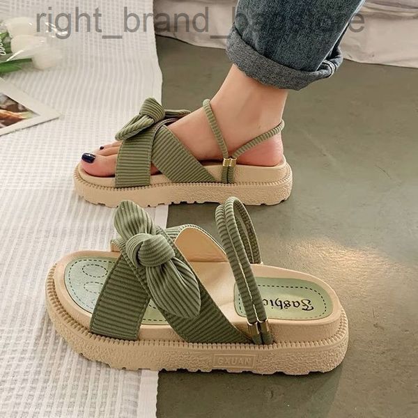 new 2022 sandals lady summer fairy style fashion student thick soled roman flat shoes indoor slippers slides butterfly knot w220808, Black
new 2022 sandals lady summer fairy style fashion student thick soled roman flat shoes indoor slippers slides butterfly knot w220808, Black