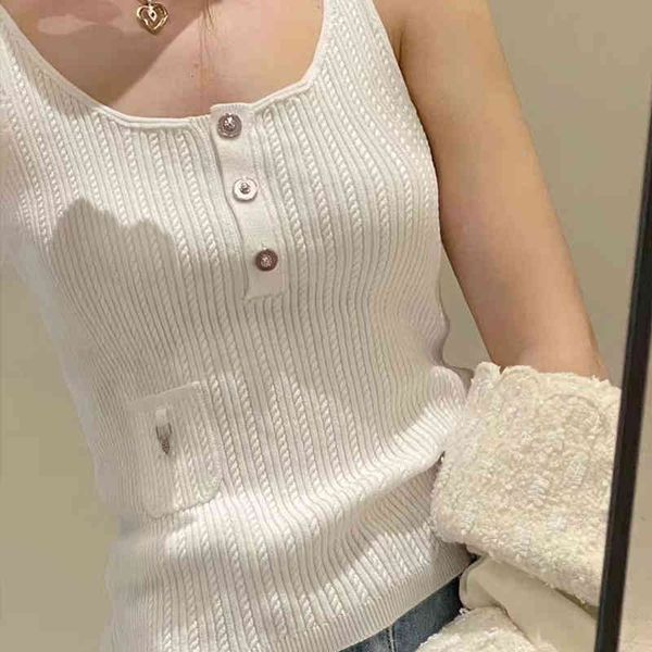 women's tanks camis small fragrance suspender vest women's color changing button thin spring and summer bottoming slim elastic kni, White
women's tanks camis small fragrance suspender vest women's color changing button thin spring and summer bottoming slim elastic kni, White
