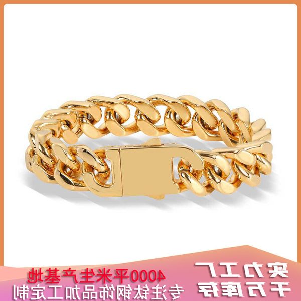 hip hop style stainls steel spring bracelet dign psensitive surface hand decoration cuban chain titanium steel bracelet, Golden;silver
hip hop style stainls steel spring bracelet dign psensitive surface hand decoration cuban chain titanium steel bracelet, Golden;silver