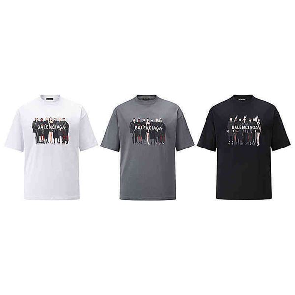 2022 designer bal t shirt and correct version b fashion br paris portrait b letter printed short fbtt, White;black
2022 designer bal t shirt and correct version b fashion br paris portrait b letter printed short fbtt, White;black