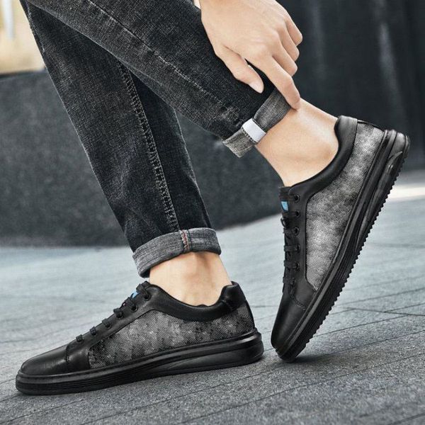 sneakers men shoes pu color blocking round toe flat classic business splicing printing fashion casual sneakers dp260, Black
sneakers men shoes pu color blocking round toe flat classic business splicing printing fashion casual sneakers dp260, Black