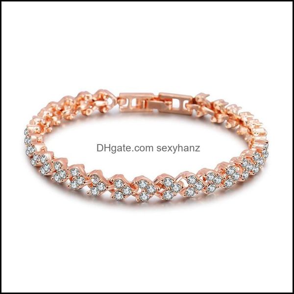 charm bracelets rome crystal zircon heart beads tennis bracelet bangle 3 colors chain bride for women/men party jewelry gift drop del dhs4v, Golden;silver
charm bracelets rome crystal zircon heart beads tennis bracelet bangle 3 colors chain bride for women/men party jewelry gift drop del dhs4v, Golden;silver