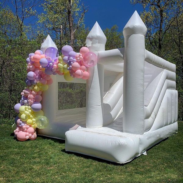 white wedding bounce house inflatable bouncy castle with slide jumper bouncer moon jumping castle for adults and kids included blower ship
white wedding bounce house inflatable bouncy castle with slide jumper bouncer moon jumping castle for adults and kids included blower ship