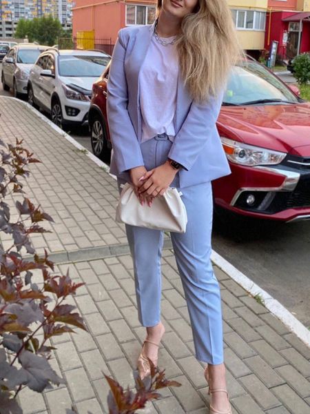 women's pants suit office blazer solid jackets elegant coat female 2 piece set slim outfit with belt high waist trousers cx220420, White
women's pants suit office blazer solid jackets elegant coat female 2 piece set slim outfit with belt high waist trousers cx220420, White