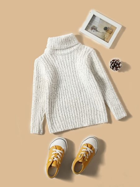 toddler boys marled knit turtleneck sweater she02, Blue 
toddler boys marled knit turtleneck sweater she02, Blue