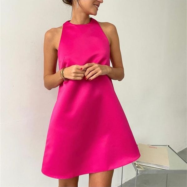 summer women stain vest dress solid o-neck sleeveless party club mini large swing casual loose sundress vestidos 220506, Black;gray
summer women stain vest dress solid o-neck sleeveless party club mini large swing casual loose sundress vestidos 220506, Black;gray