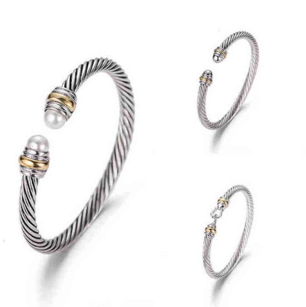 luxury dy bracelet designer twisted pearl head women bangles fashion versatile twist bracelets jewelry platinum plated wedding gifts bangle, Black
luxury dy bracelet designer twisted pearl head women bangles fashion versatile twist bracelets jewelry platinum plated wedding gifts bangle, Black