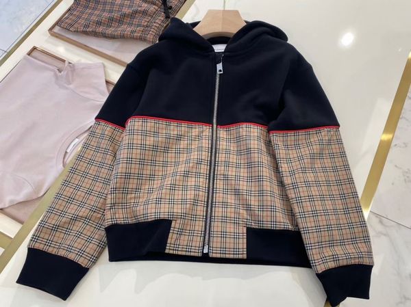 jackets baby clothes kids designer clothes boys girls jacket hooded classic stripes white gold zipper black patchwork sweater 100cm-160cm, Blue;gray
jackets baby clothes kids designer clothes boys girls jacket hooded classic stripes white gold zipper black patchwork sweater 100cm-160cm, Blue;gray
