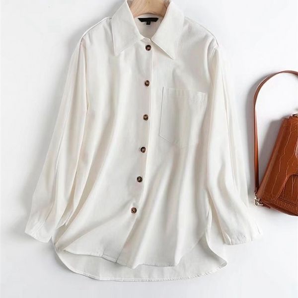 tangada spring women oversized thick cotton blouse long sleeve chic female high street lady shirt blusas femininas 4c230 220810, White
tangada spring women oversized thick cotton blouse long sleeve chic female high street lady shirt blusas femininas 4c230 220810, White