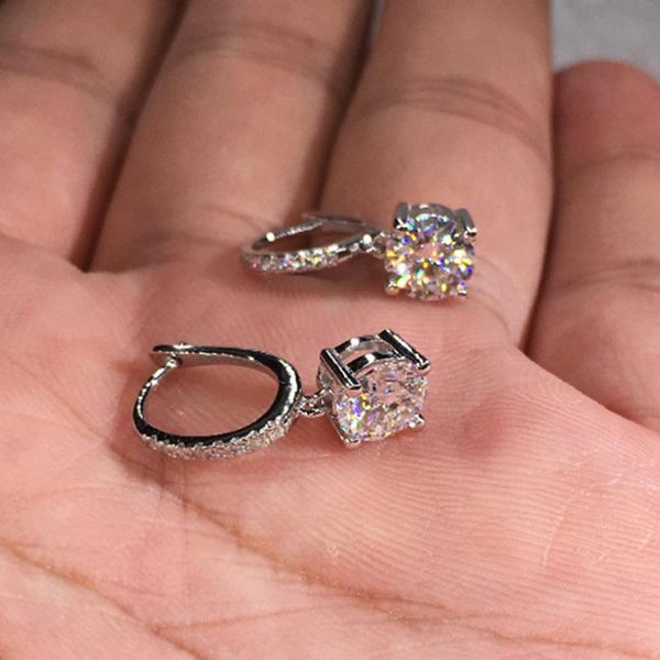 dangle & chandelier huitan simple stylish hoop earrings for women white cubic zirconia fashion versatile female jewelry drop, Silver
dangle & chandelier huitan simple stylish hoop earrings for women white cubic zirconia fashion versatile female jewelry drop, Silver