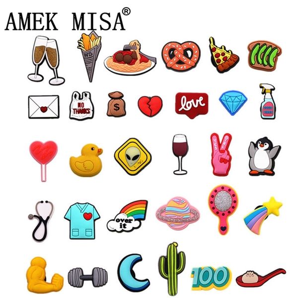 31 kinds of fitness food charms accessories cute animals pvc shoe decoration for jibz kids party xmas gifts 220707, White;pink
31 kinds of fitness food charms accessories cute animals pvc shoe decoration for jibz kids party xmas gifts 220707, White;pink