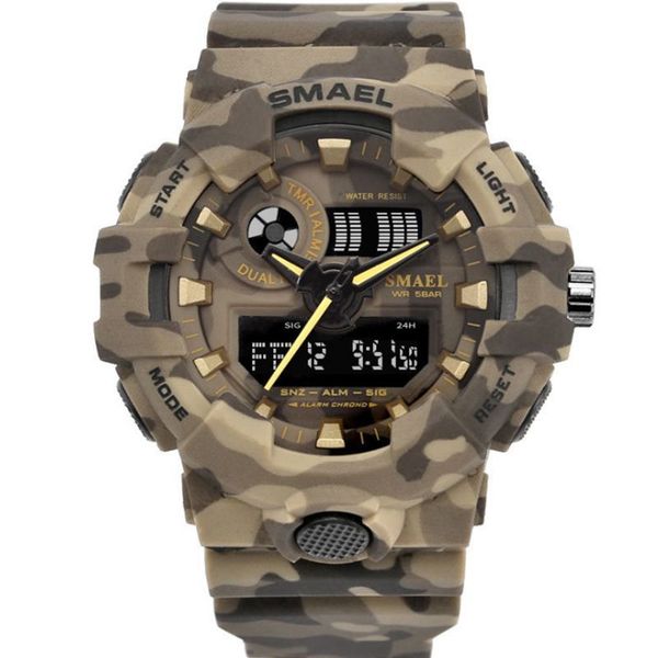 color military outdoor sports luminous waterproof electronic watch fashion multifunctional trend student watches malel1, Slivery;brown
color military outdoor sports luminous waterproof electronic watch fashion multifunctional trend student watches malel1, Slivery;brown