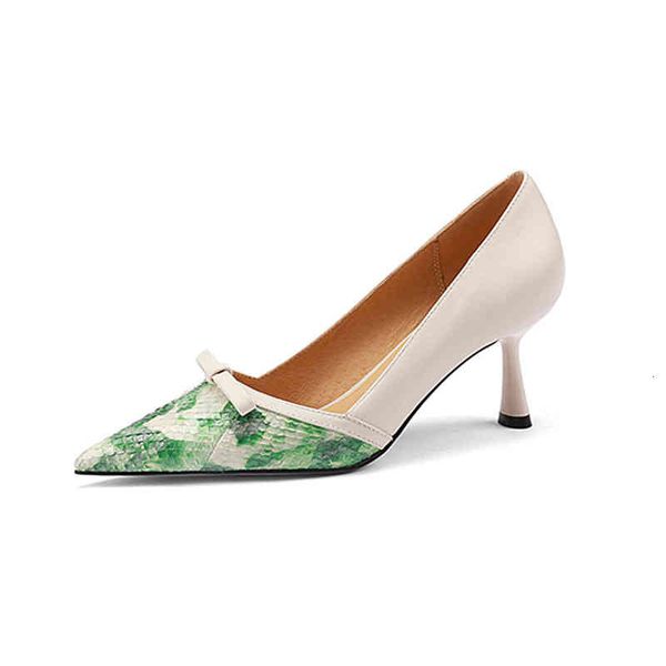dress shoes spring and summer women's shoes pointed thin heels high bow tie color matching fishskin mother fashion single women umif, Black
dress shoes spring and summer women's shoes pointed thin heels high bow tie color matching fishskin mother fashion single women umif, Black
