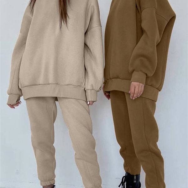 women's tracksuit fleece hooded two piece set oversized hoodies jogger pants sets female autumn casual lady sportswear suit 220326, White
women's tracksuit fleece hooded two piece set oversized hoodies jogger pants sets female autumn casual lady sportswear suit 220326, White