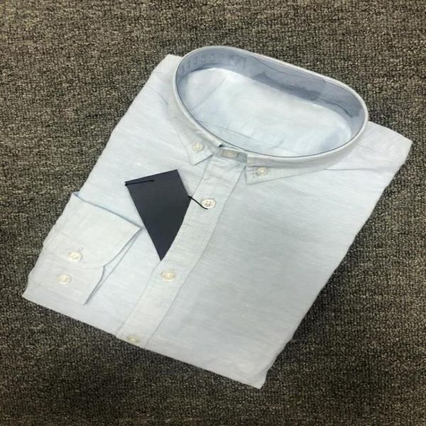 men's casual shirts h878 small horse linen fabric long-sl314w, White;black