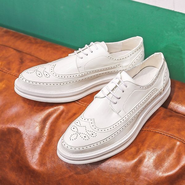 oxford shoes fashion brogue men leather formal dress shoes man comfortable office party footwear 210312, Black
oxford shoes fashion brogue men leather formal dress shoes man comfortable office party footwear 210312, Black