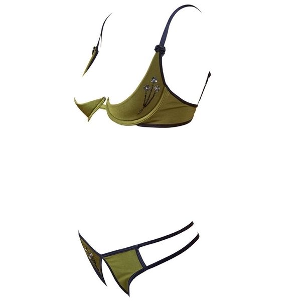green bras for women luxury underwear bead exposed breast open crotch lingerie strap cupless panties bralette set y200415, Red;black
green bras for women luxury underwear bead exposed breast open crotch lingerie strap cupless panties bralette set y200415, Red;black