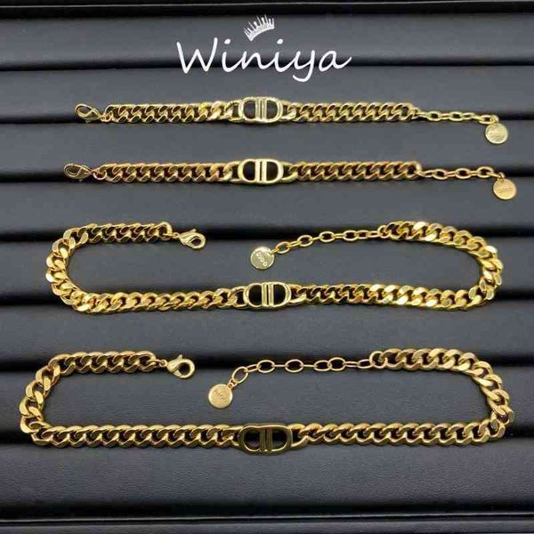 factory outlet necklace new letter thick neck bracelet women's high version temperament clavicle chain, Silver
factory outlet necklace new letter thick neck bracelet women's high version temperament clavicle chain, Silver