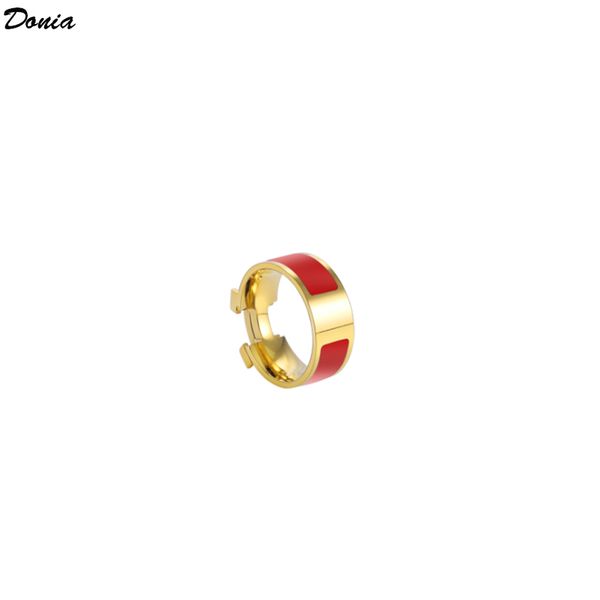 donia jewelry luxury ring fashion set letter enamel titanium steel european and american creative designer with box, Silver
donia jewelry luxury ring fashion set letter enamel titanium steel european and american creative designer with box, Silver