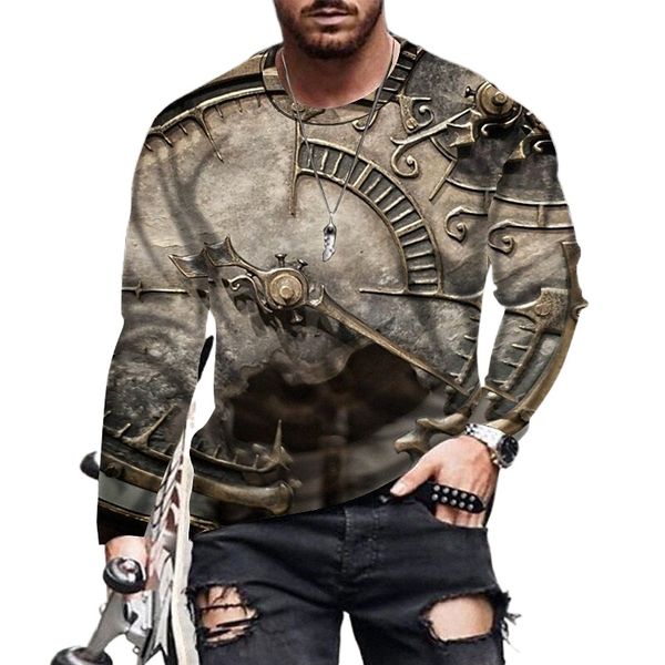 men's t shirt 3d print clock crew neck street casual print long sleeve sportswear casual fashion comfortable yellow c6va#, White;black
men's t shirt 3d print clock crew neck street casual print long sleeve sportswear casual fashion comfortable yellow c6va#, White;black