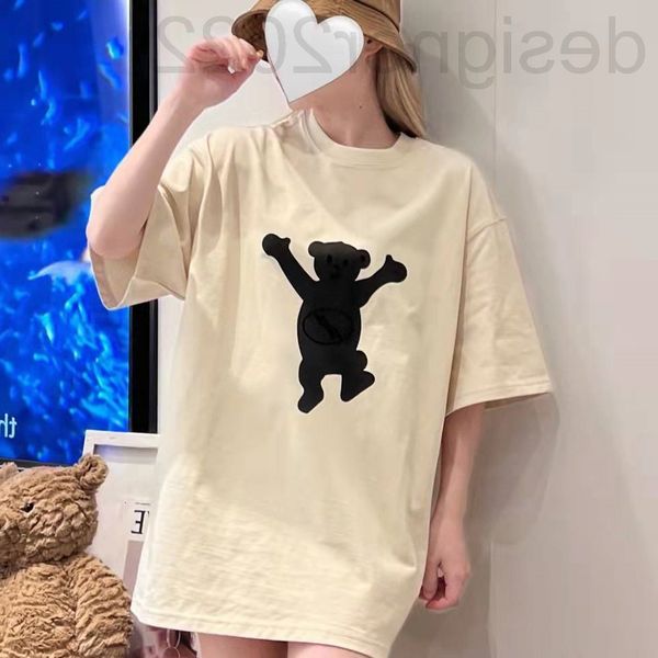 women's t-shirt designer we11done1 printed flocking bear style short sleeve glue brand reflective t-shirt couple's loose cotton ro, White
women's t-shirt designer we11done1 printed flocking bear style short sleeve glue brand reflective t-shirt couple's loose cotton ro, White