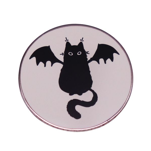 gothic halloween pet black cat enamel pin funny animal kitten with wings badge jewelry, Blue
gothic halloween pet black cat enamel pin funny animal kitten with wings badge jewelry, Blue