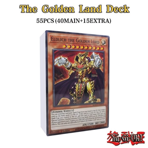 master duel yu gi oh board game 55 pcs/set yugioh cards eldlich eldland deck english version playing card game with tin box 220713
master duel yu gi oh board game 55 pcs/set yugioh cards eldlich eldland deck english version playing card game with tin box 220713