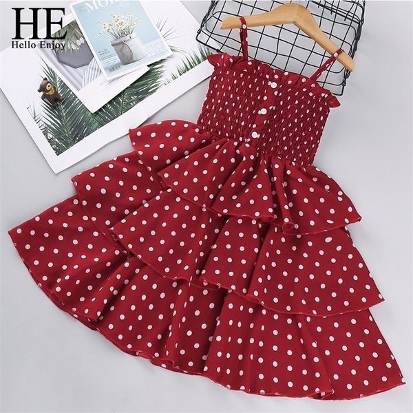 he hello enjoy girls dresses summer teenagers dot sling princess cake elegant children kids clothes girl dress 4 8 10 years 220617, Red;yellow
he hello enjoy girls dresses summer teenagers dot sling princess cake elegant children kids clothes girl dress 4 8 10 years 220617, Red;yellow