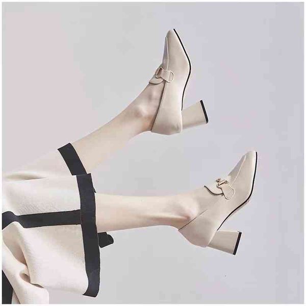 dress shoes high heeled shoes women's spring british style metal buckle square head thick heel small leather shoes, versatile fashion l, Black
dress shoes high heeled shoes women's spring british style metal buckle square head thick heel small leather shoes, versatile fashion l, Black