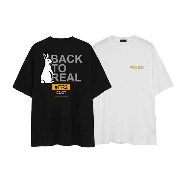 designer t shirt tide brand 2fr rabbit print short-sleeved t-shirt loose oversize sweatshirt men and women summer cotton top, White;black
designer t shirt tide brand 2fr rabbit print short-sleeved t-shirt loose oversize sweatshirt men and women summer cotton top, White;black