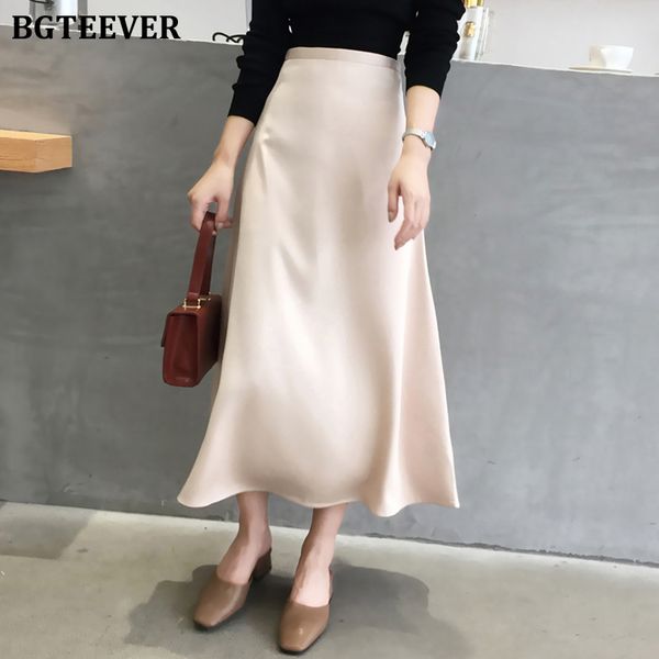 casual soft office ladies skirts women elegant high waist zipper satin female skirt mid-length 2022 spring summer, Black
casual soft office ladies skirts women elegant high waist zipper satin female skirt mid-length 2022 spring summer, Black