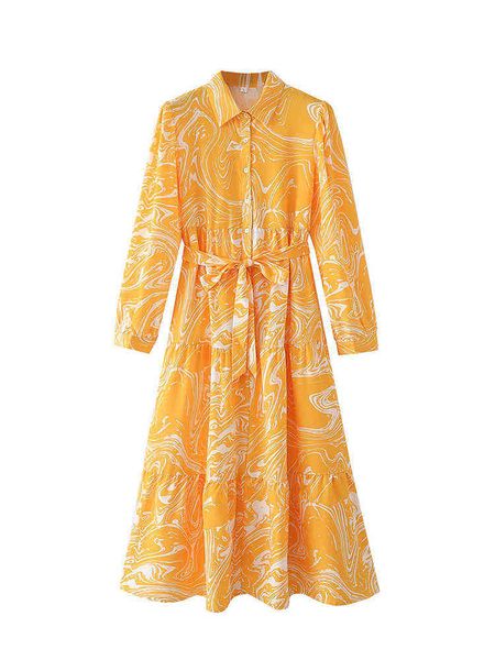 2022 spring women fashion printed shirt dress with belt casual long sleeve single breasted lapel female midi dress l220714, Black;gray
2022 spring women fashion printed shirt dress with belt casual long sleeve single breasted lapel female midi dress l220714, Black;gray