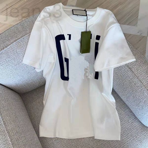 women's t-shirt designer 2022 early spring g + new three-dimensional large letter printed round neck t-shirt women's loose short s, White
women's t-shirt designer 2022 early spring g + new three-dimensional large letter printed round neck t-shirt women's loose short s, White