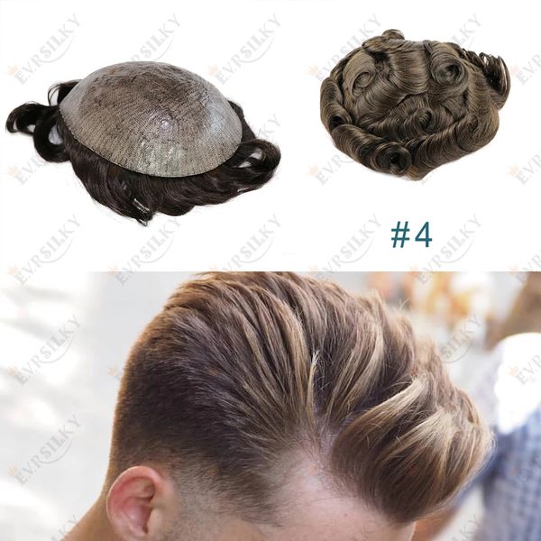 men's wigs human hair full skin pu toupee men capillary prosthesis hair unit replacement system hairs pieces wig for mens, Black
men's wigs human hair full skin pu toupee men capillary prosthesis hair unit replacement system hairs pieces wig for mens, Black