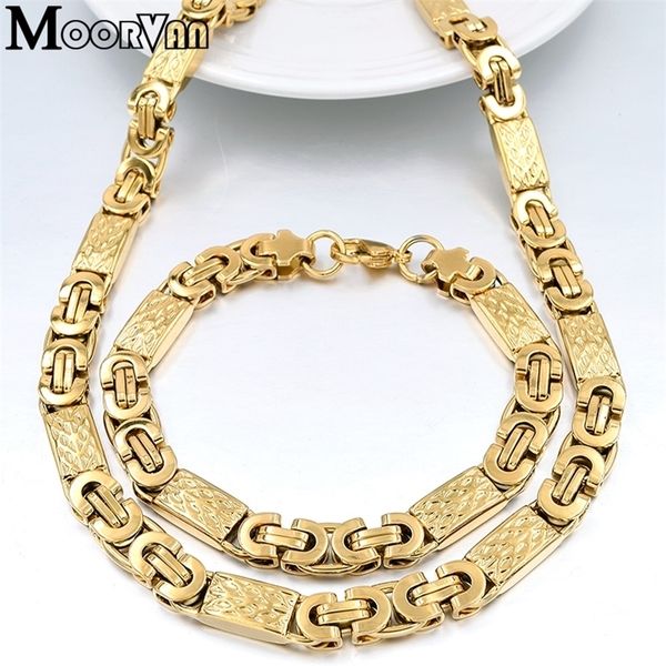 moorvan gold-color men design jewelry set party necklace/bracelet long 55cm/22cm trendy accessory vbd022 220406, Slivery;golden
moorvan gold-color men design jewelry set party necklace/bracelet long 55cm/22cm trendy accessory vbd022 220406, Slivery;golden