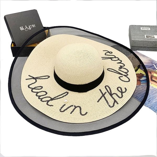 summer hat with net edge big brim s for women sun nice cool women's summer cute 220427, Blue;gray
summer hat with net edge big brim s for women sun nice cool women's summer cute 220427, Blue;gray