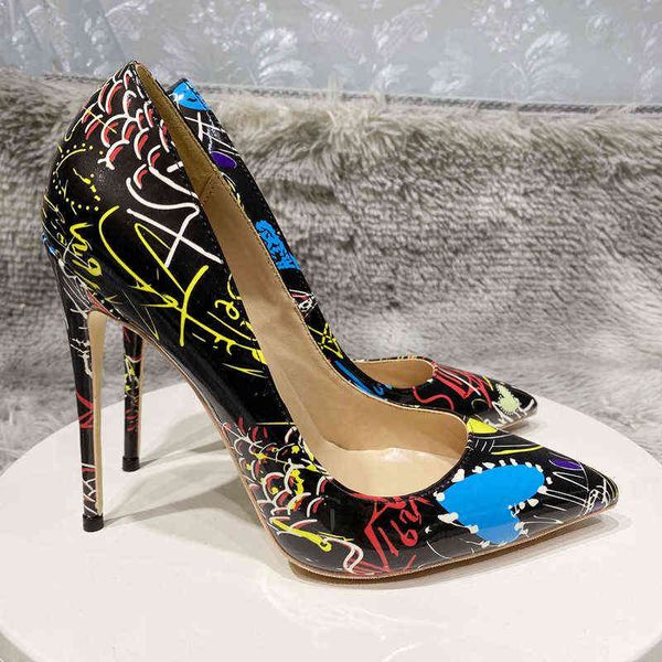 noenname null-12cm women's art graffiti high black needle pointed high for parties customized 33-45 yards t220730
noenname null-12cm women's art graffiti high black needle pointed high for parties customized 33-45 yards t220730