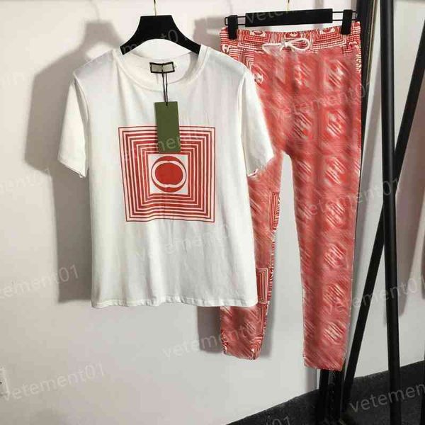 womens two piece pants fashion brand letter logo print short-sleeved t-shirt designer women clothing, White
womens two piece pants fashion brand letter logo print short-sleeved t-shirt designer women clothing, White