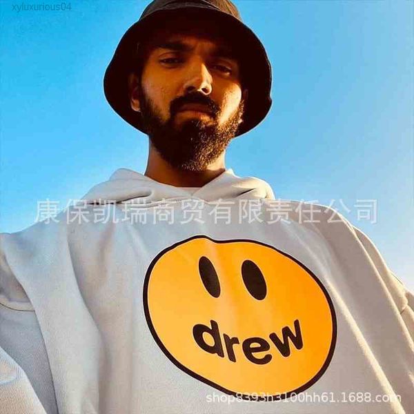 correct drew smiling face tide brand loose versatile men's women's ins lovers' high street fog milk white long sleeved sweate, Black
correct drew smiling face tide brand loose versatile men's women's ins lovers' high street fog milk white long sleeved sweate, Black