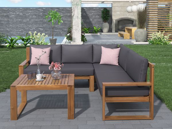 terrace combination set acacia wood and grey cushions suitable for outdoor and indoor
terrace combination set acacia wood and grey cushions suitable for outdoor and indoor