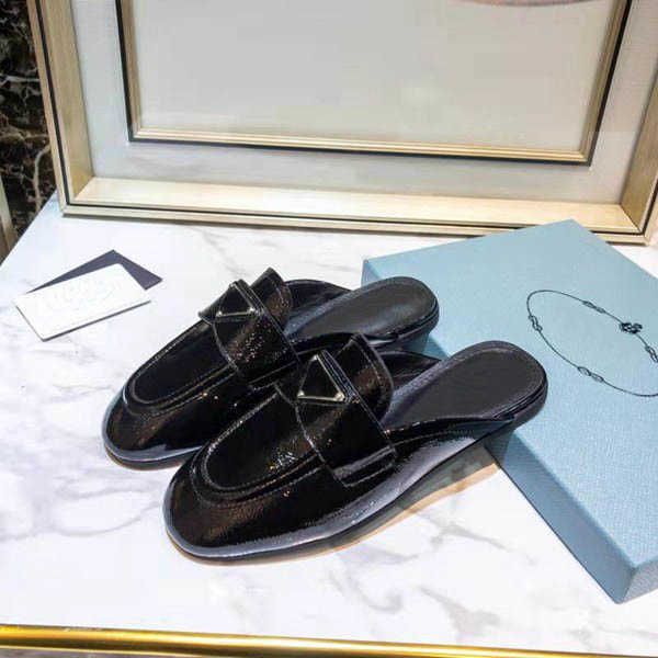 2021 leather women's sandals summer comfortable flat slippersblack white round head women's half slippers flat shoes, Black
2021 leather women's sandals summer comfortable flat slippersblack white round head women's half slippers flat shoes, Black