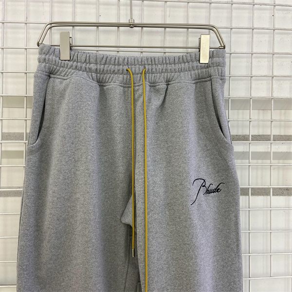 real pics embroidered trousers vintage drawstring terry sweatpants pants 4colors, Black
real pics embroidered trousers vintage drawstring terry sweatpants pants 4colors, Black