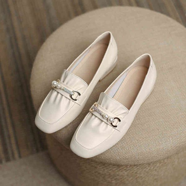 sandals square head leather lefu shoes for women spring and autumn women's metal pearl decoration korean fashion single 4rkv, Black
sandals square head leather lefu shoes for women spring and autumn women's metal pearl decoration korean fashion single 4rkv, Black