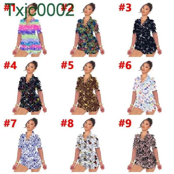 designer summer ladies tracksuits two pieces set fashion pattern printed short sleeve shorts pajamas suit home wear casual clothes, Gray
designer summer ladies tracksuits two pieces set fashion pattern printed short sleeve shorts pajamas suit home wear casual clothes, Gray
