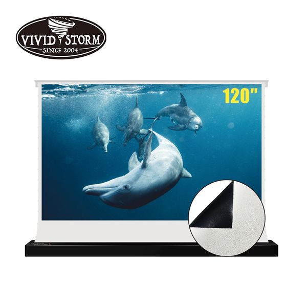 vividstorm 120inch foldbale rollable tensioned floor rising screen protable with all cinema white for normal short long throw projector
vividstorm 120inch foldbale rollable tensioned floor rising screen protable with all cinema white for normal short long throw projector