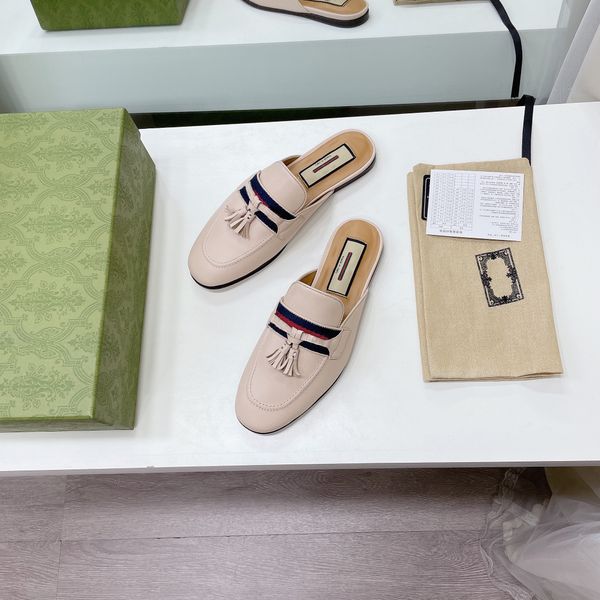 2021 early autumn new leisure leather tassel pendant semi slippers euro 35-41 us 4-10, Black
2021 early autumn new leisure leather tassel pendant semi slippers euro 35-41 us 4-10, Black
