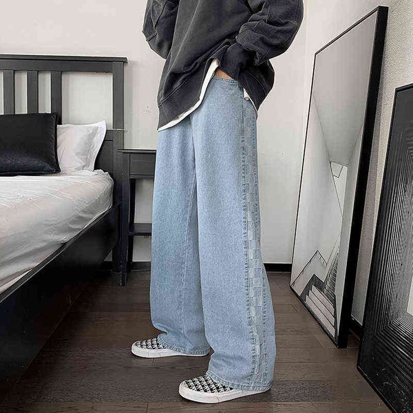 blue baggy plaid jeans men fashion casual wide leg jeans men streetwear loose hip hop straight denim pants mens trousers -3xl t220726
blue baggy plaid jeans men fashion casual wide leg jeans men streetwear loose hip hop straight denim pants mens trousers -3xl t220726