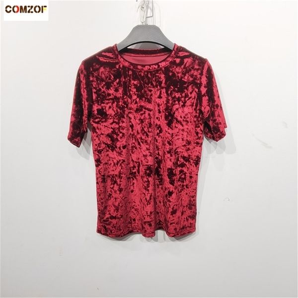 girls fashion velvet t shirt punk rock short sleeve tee shirt vintage korean style streetwear clothes y200109, White
girls fashion velvet t shirt punk rock short sleeve tee shirt vintage korean style streetwear clothes y200109, White