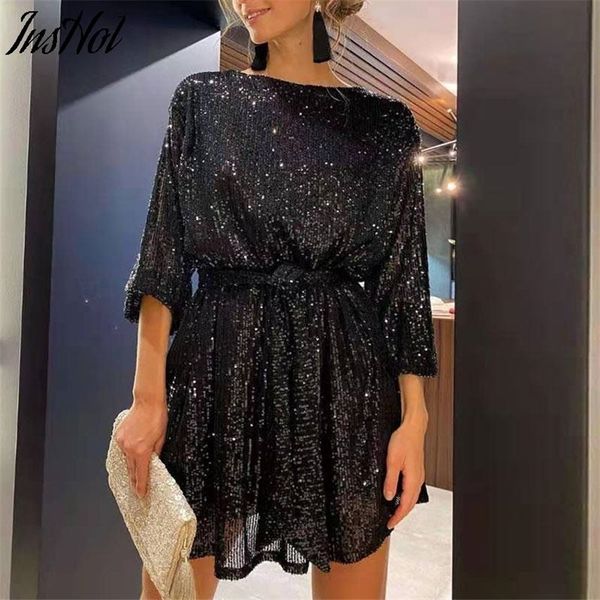 spring women lace up lantern long sleeve glitter a line dress female elegant festive party solid color sparking 220518, Black;gray
spring women lace up lantern long sleeve glitter a line dress female elegant festive party solid color sparking 220518, Black;gray